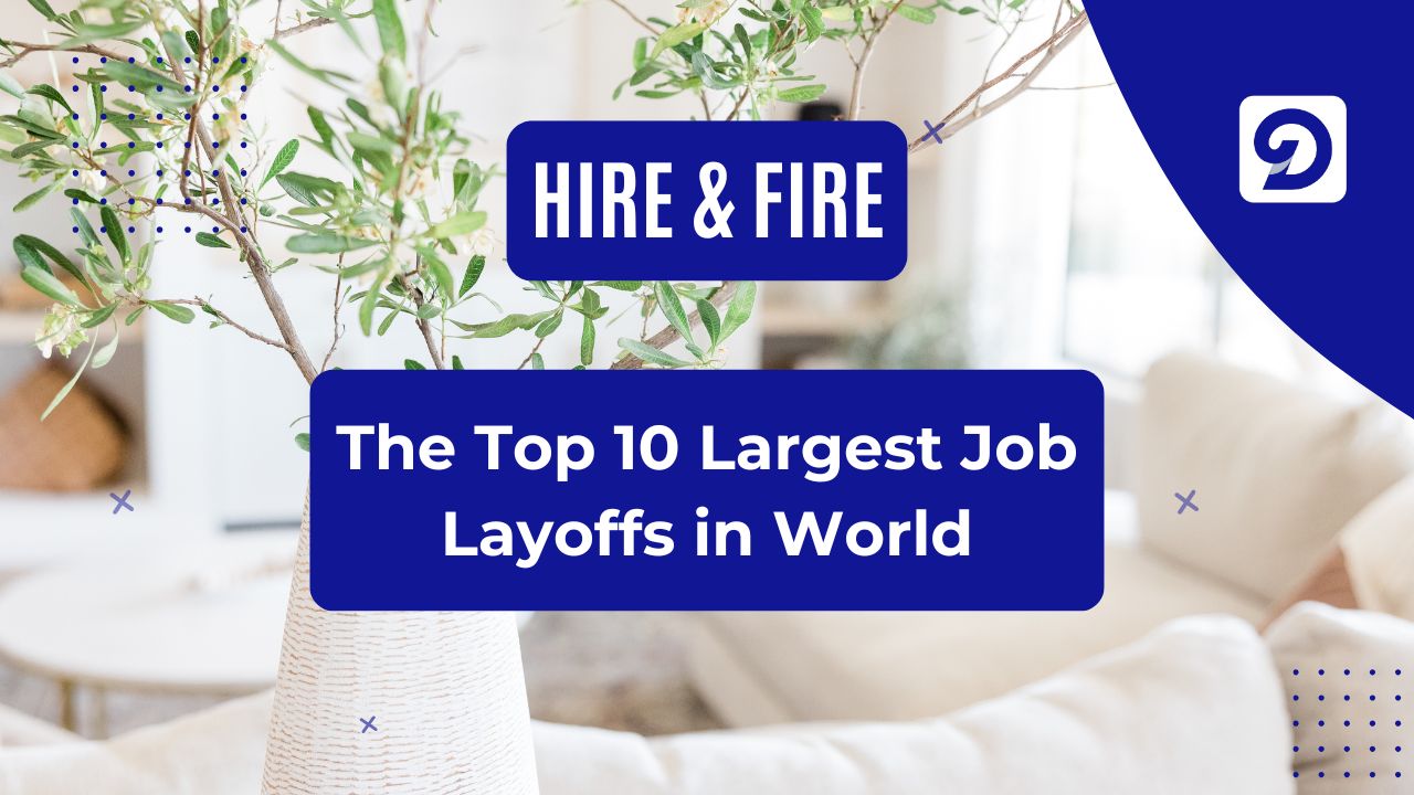 Image showing the title "The top largest job layoffs in the world"