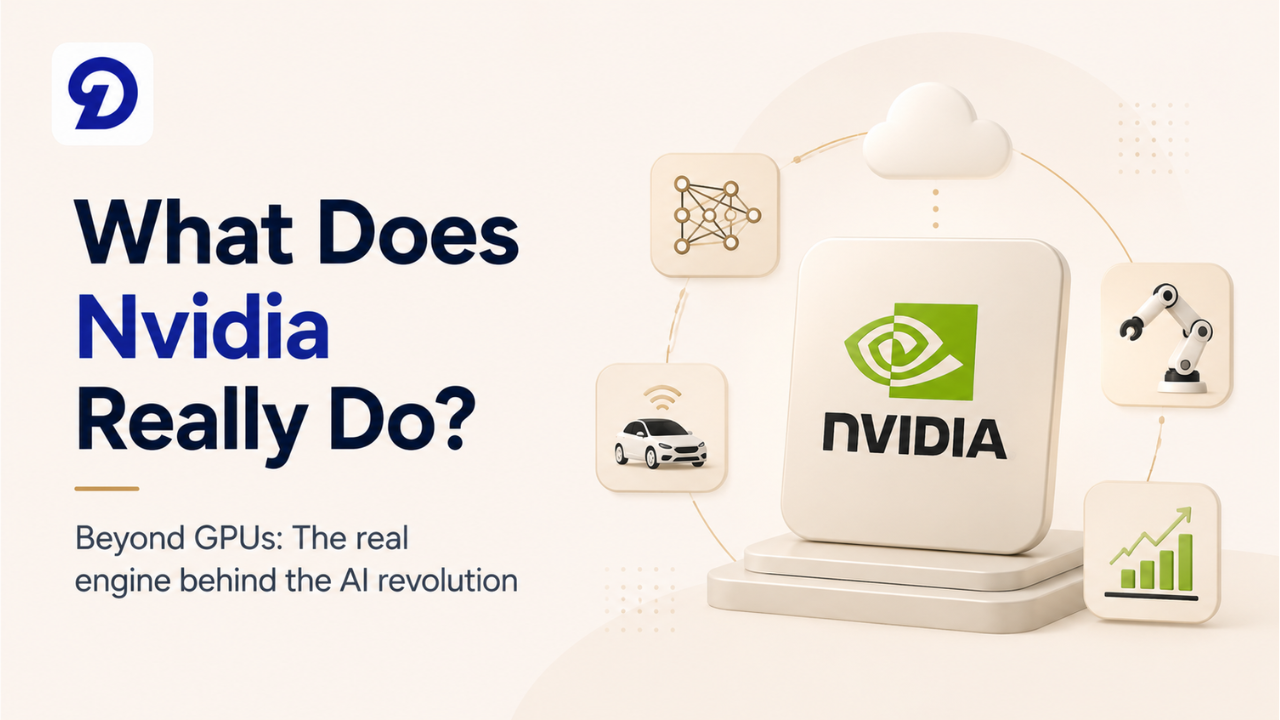 An image answering the question, what does Nvidia really do?