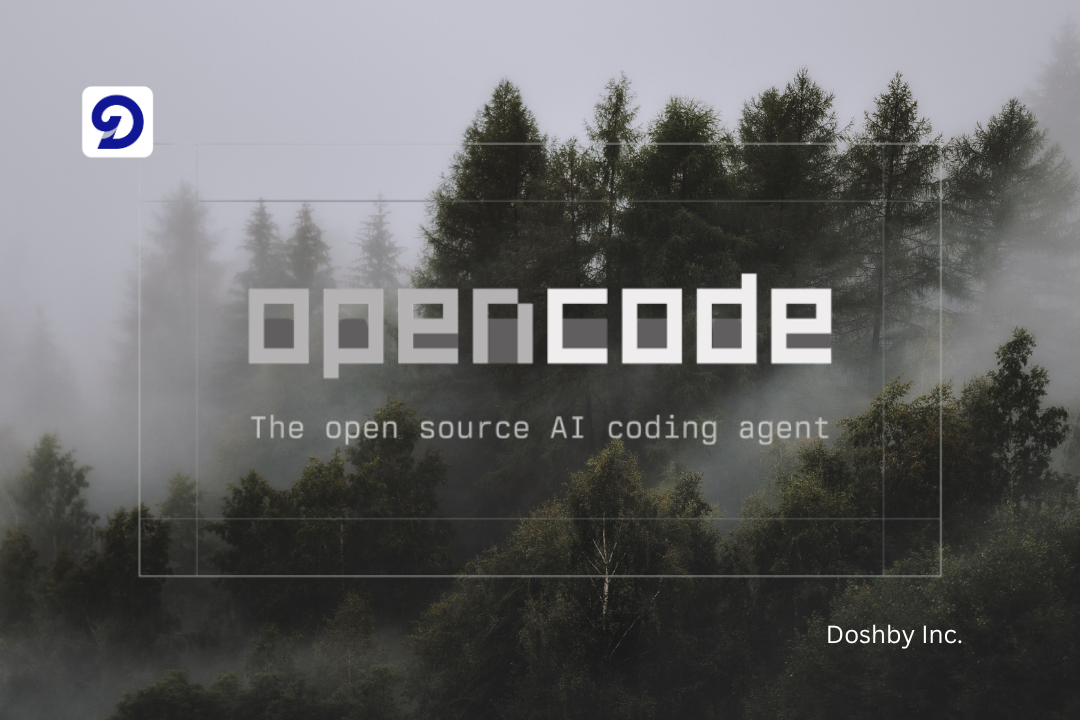 An image showing OpenCode AI logo and slogan